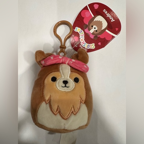 Nwt 🐶 3" Andres Clip dog Squishmallow - Picture 2 of 5
